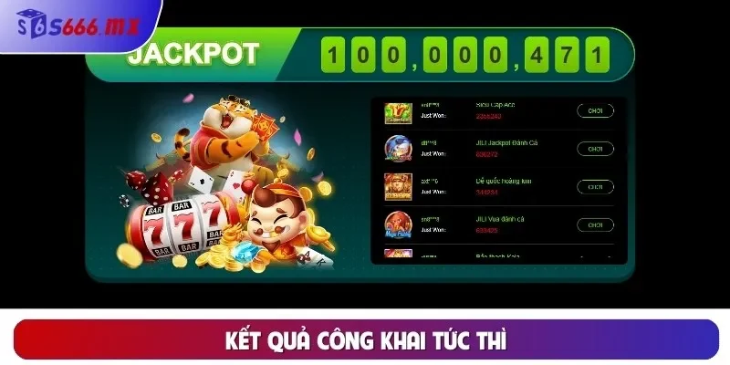Kết quả công khai tức thì Kết quả công khai tức thì